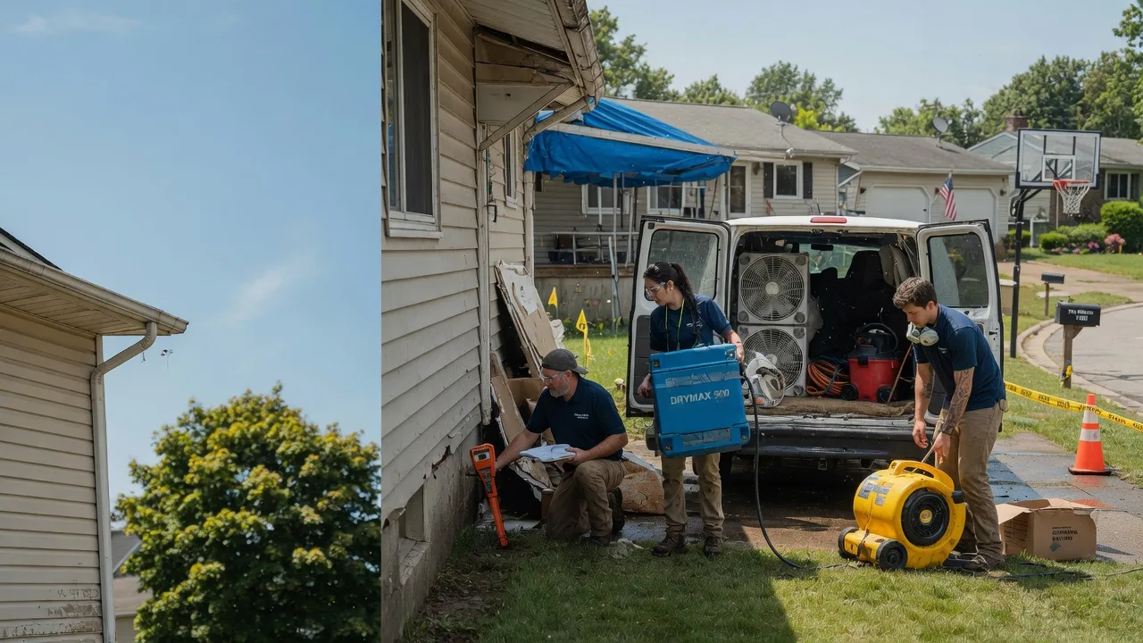 Ceiling Leak Cleanup in Laceyville, PA near me